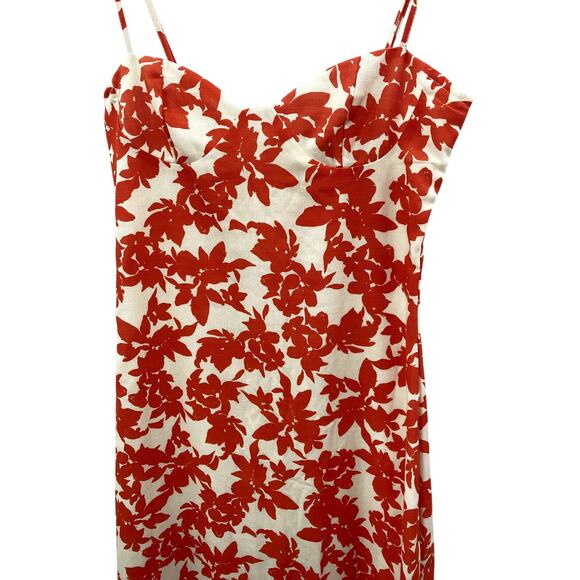 Peppermayo Forbidden Floral Bustier Maxi Dress - Red Floral - Picture 4 of 11